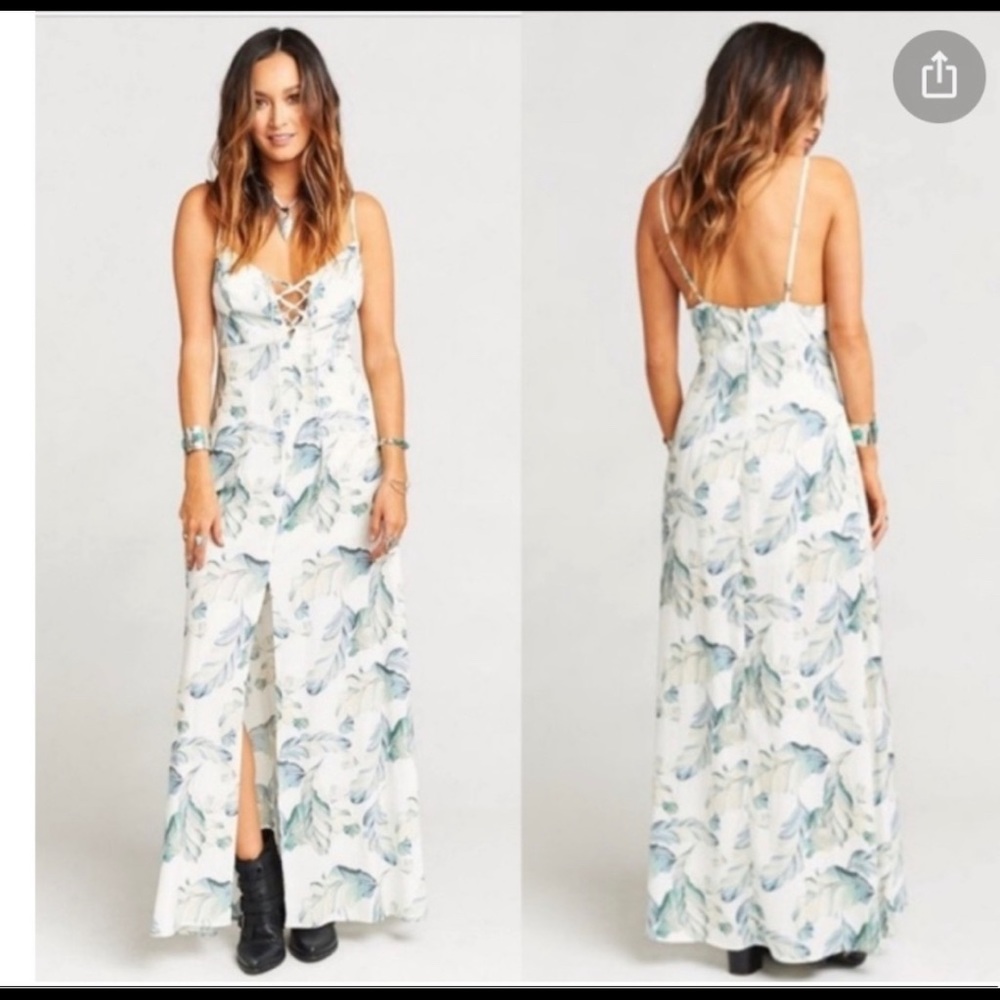 NWT Show me your mumu maxi Leyton Lace up